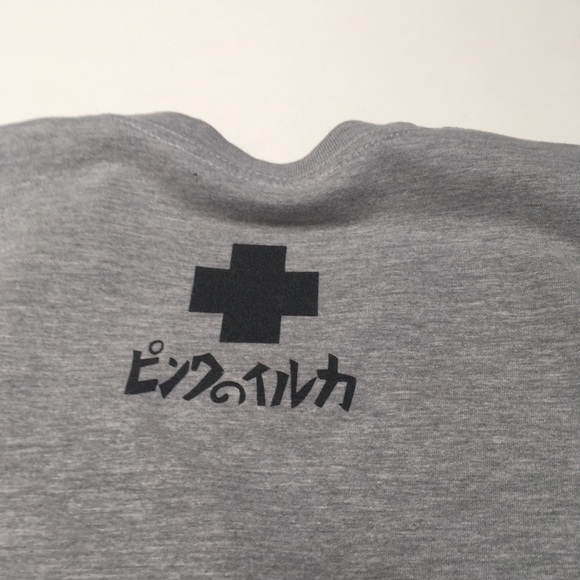 Pink Dolphin Gray Shirt Logo Street Hip Hop Japan - Picture 8 of 8